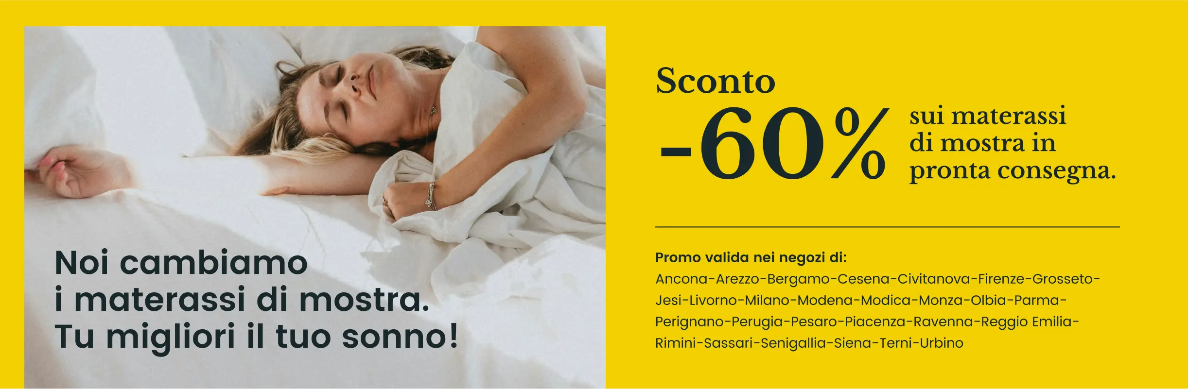 Promozione materassi di mostra