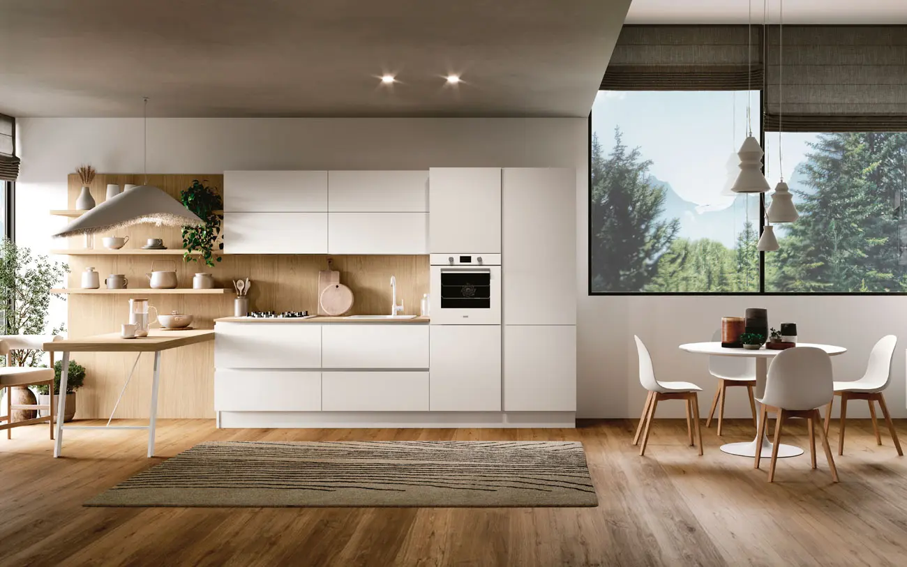 Cucina lineare nordica