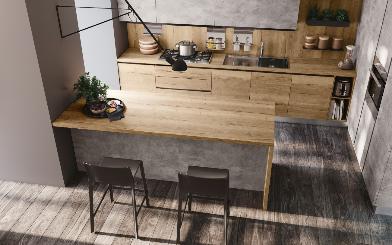 Cucina open space Pensarecasa - immagine