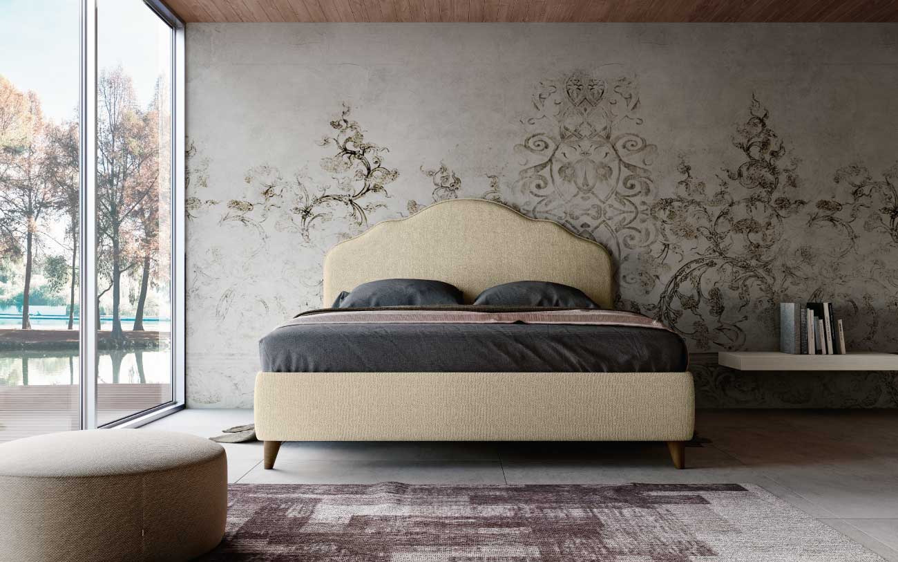 Letto matrimoniale imbottito Barcellona pensarecasa