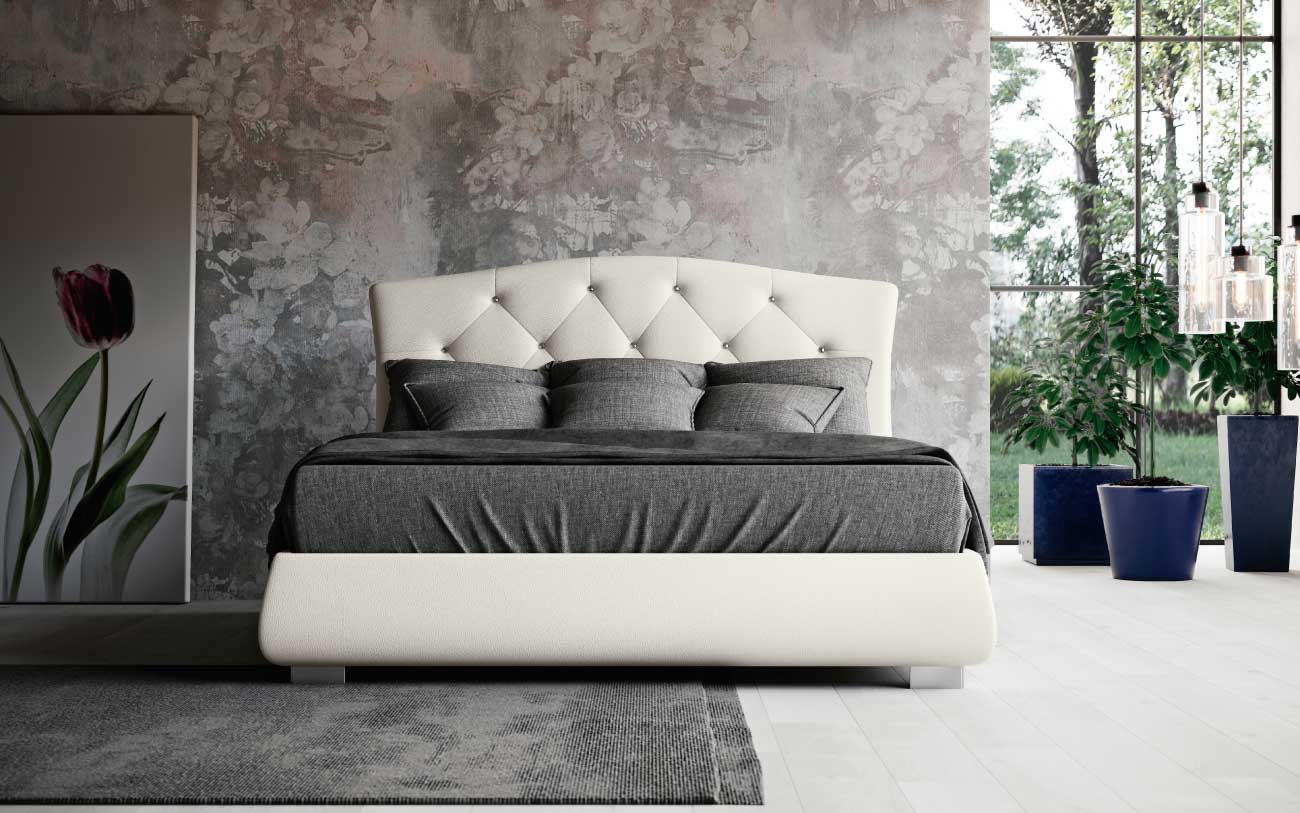 Letto matrimoniale imbottito Boheme pensarecasa.mom