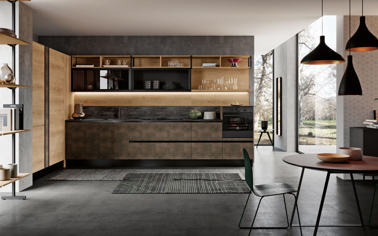 DM0657 cucina angolare cucina living