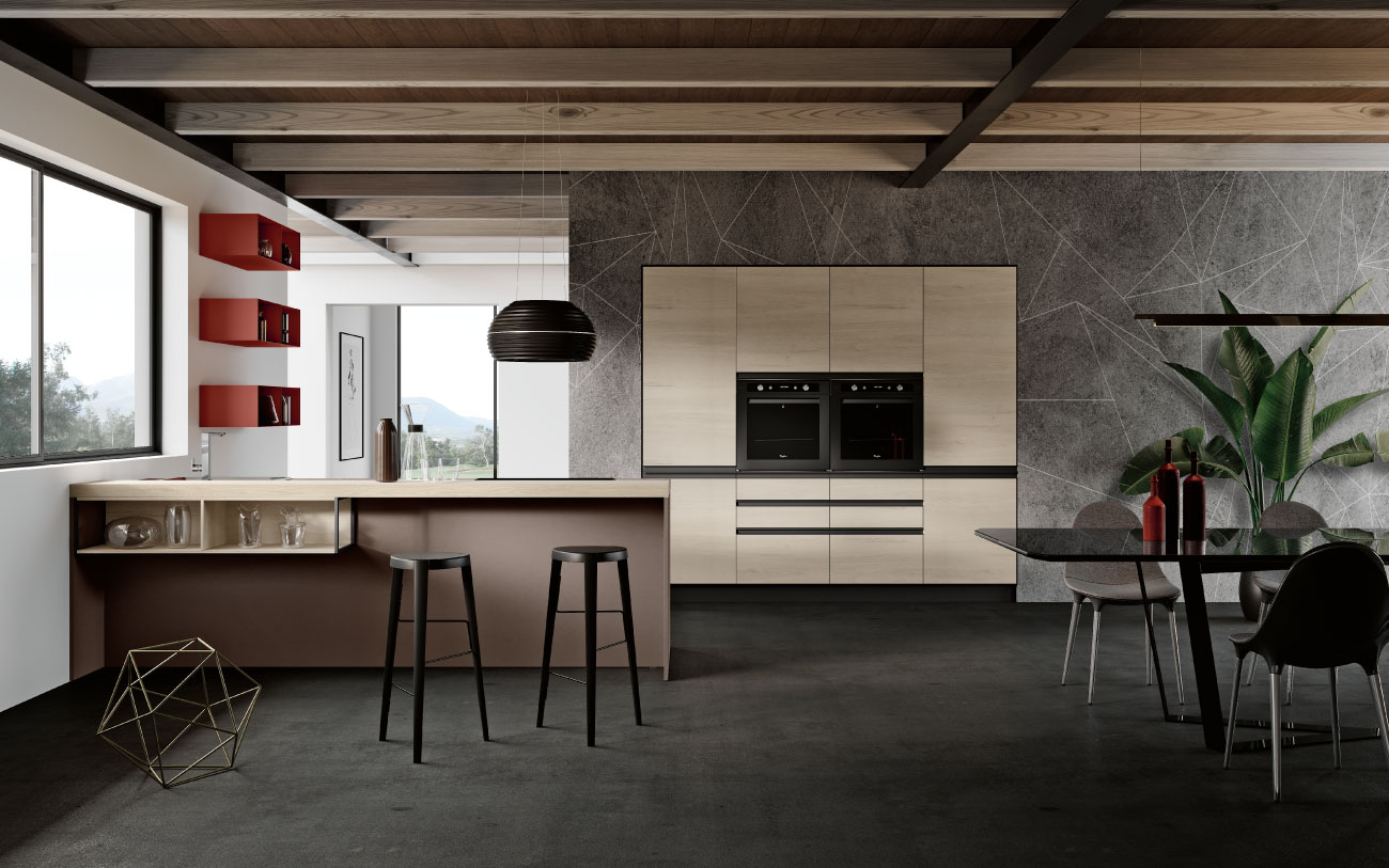 Cucina con penisola Pensarecasa