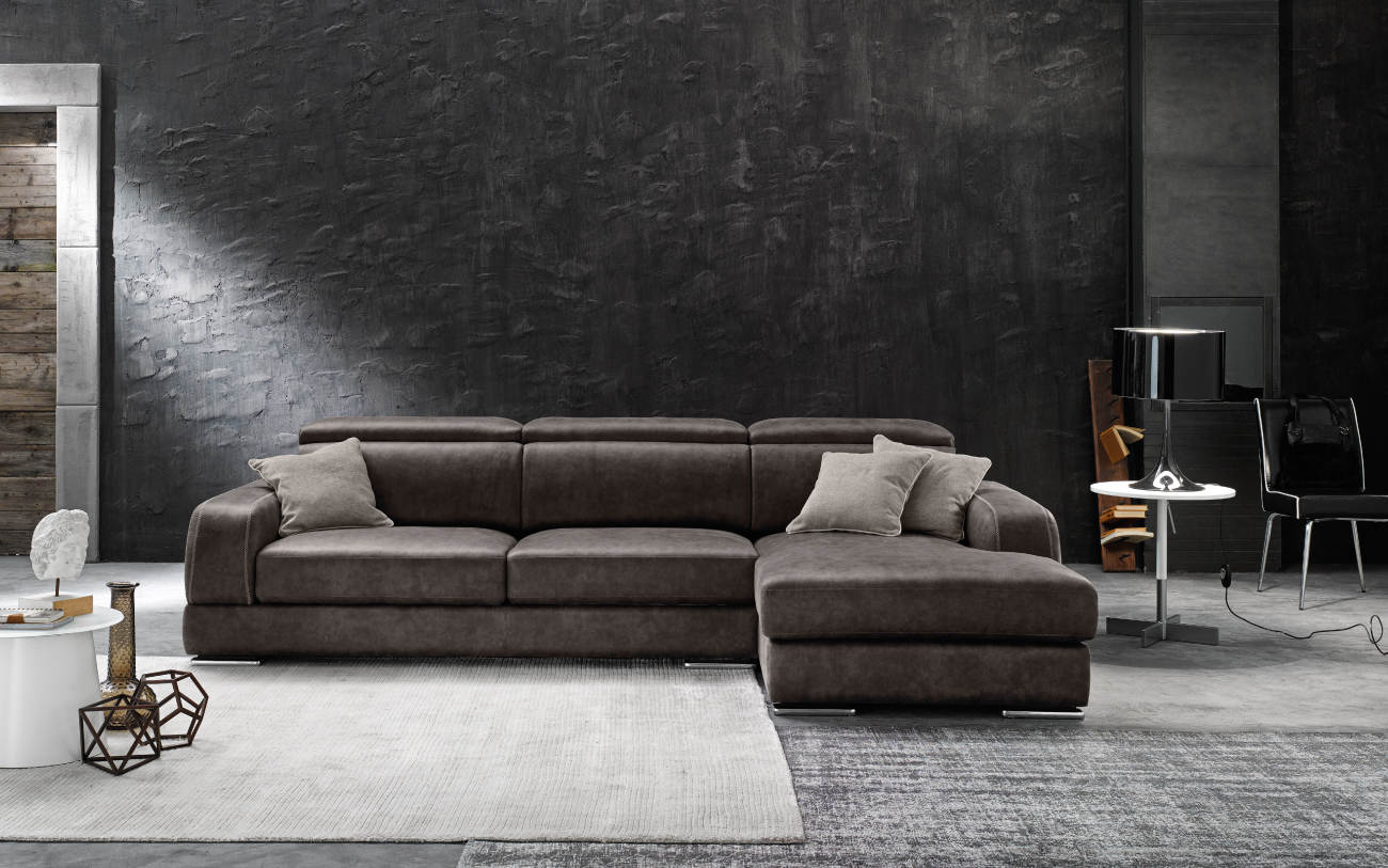 GREGORY divano in similpelle chaise longue