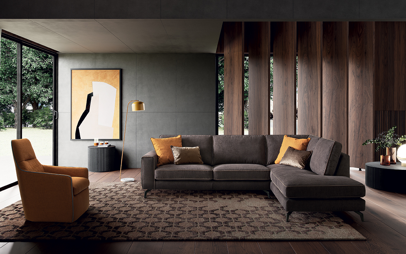 Spencer divano in tessuto LeComfort catalogo Pensarecasa