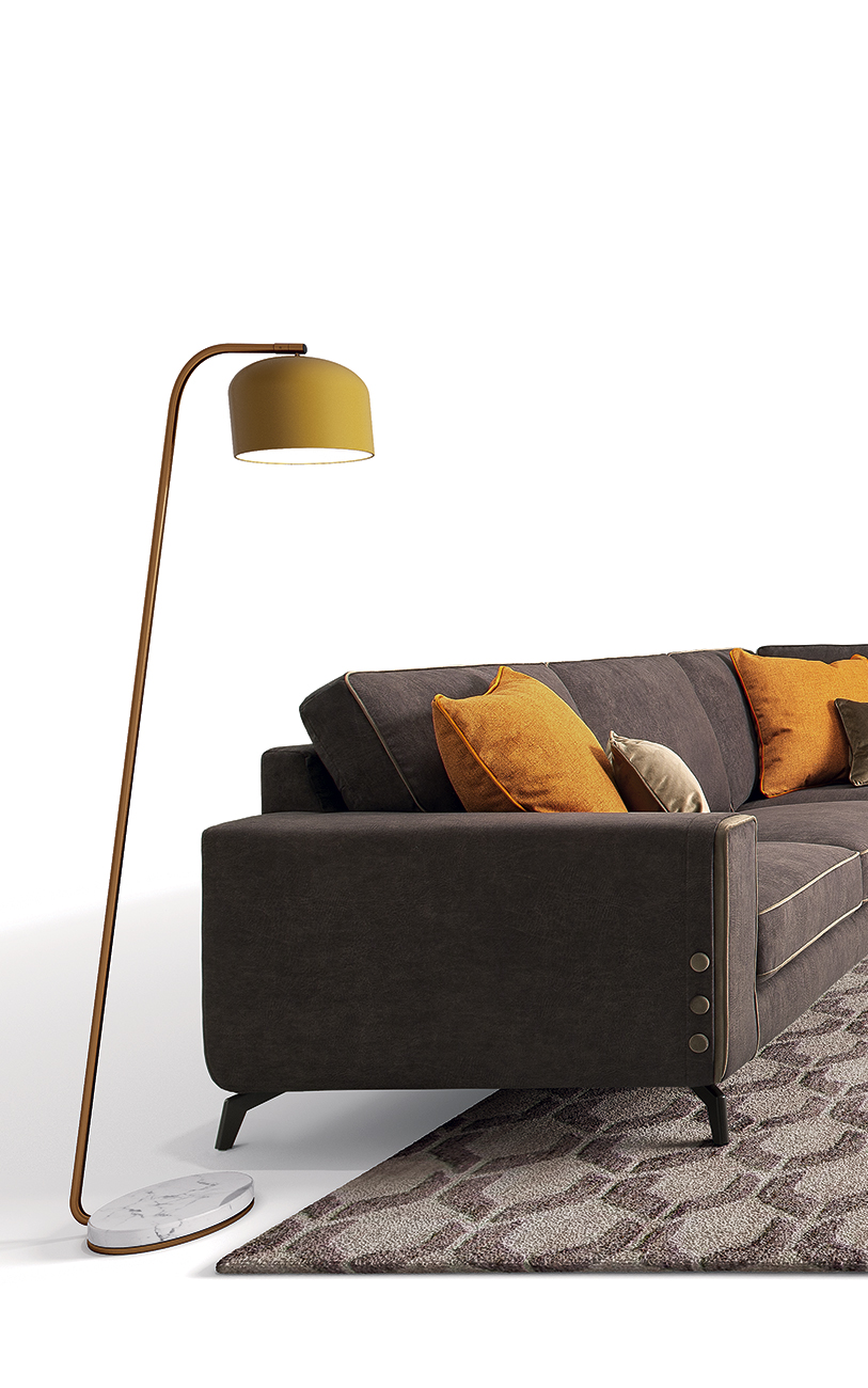 Spencer divano in tessuto LeComfort catalogo Pensarecasa particolare