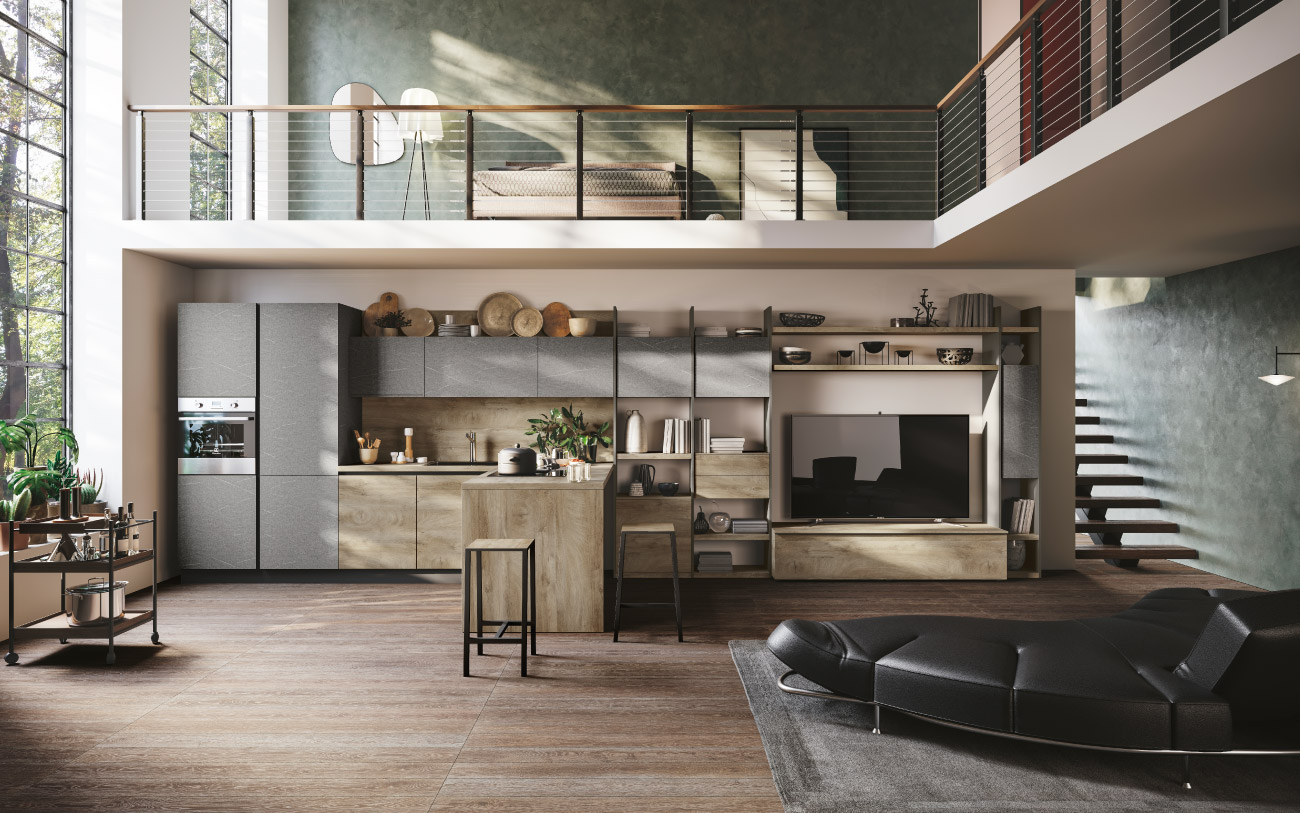 Cucina moderna lineare Pensarecasa immagine