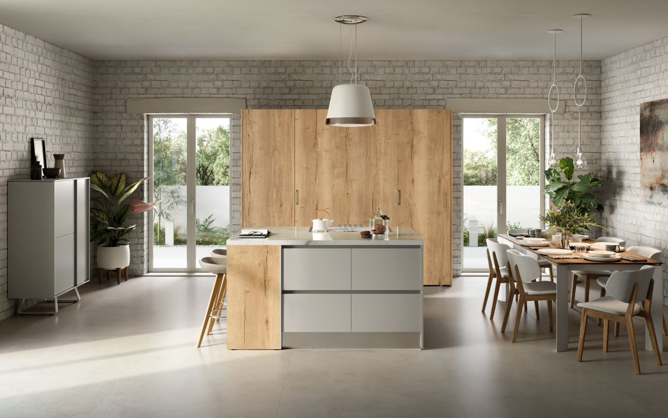 Cucina componibile con isola | W0002 pensarecasa.mom