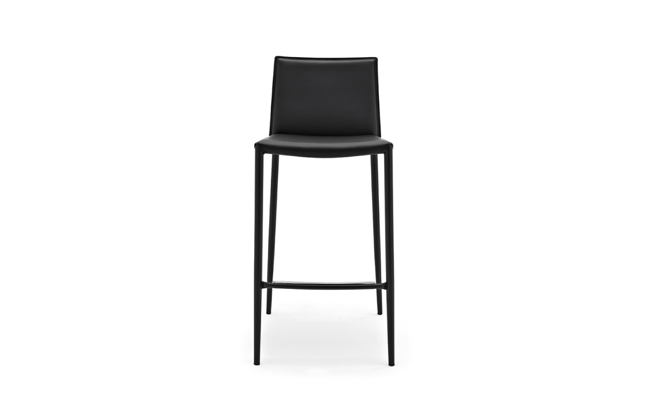 Sgabello Boheme in cuoio Connubia - selezione Pensarecasa - immagine