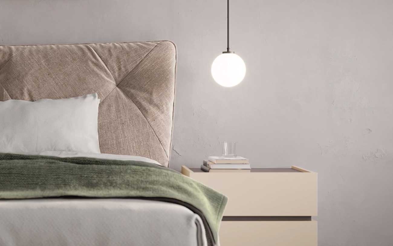 Camera da letto moderna particolare letto - pensarecasa