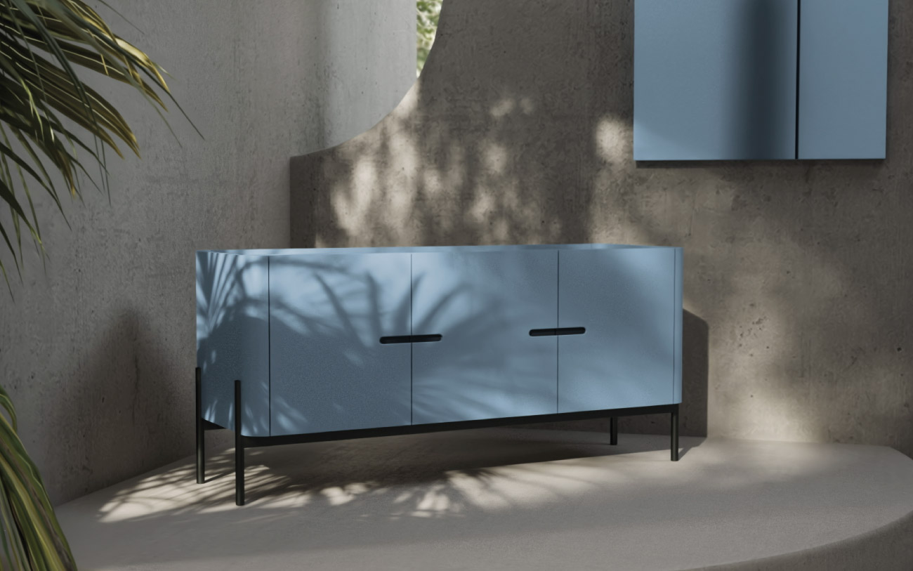 Madia Curvy 150 - collezione Pigmentə pensarecasa