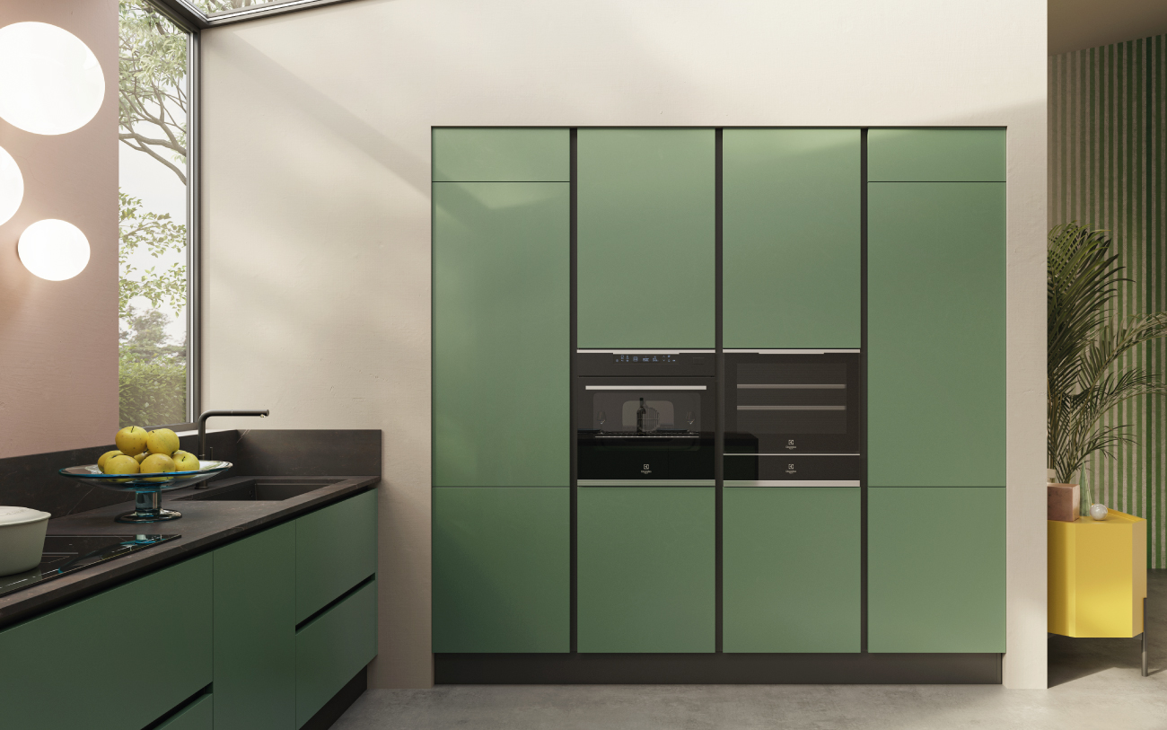 Cucina con penisola | W0004 pensarecasa.mom particolare colonne
