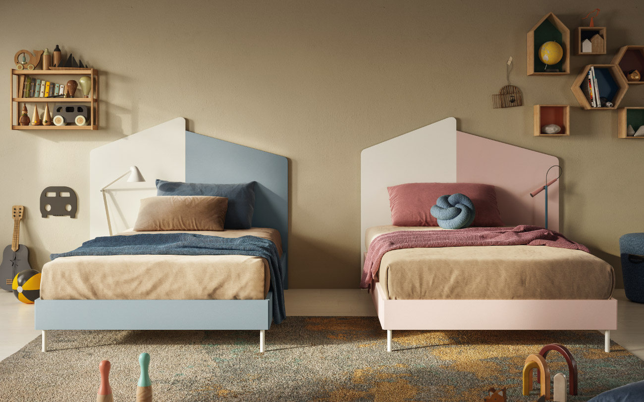 Double letto ad una piazza e mezzo