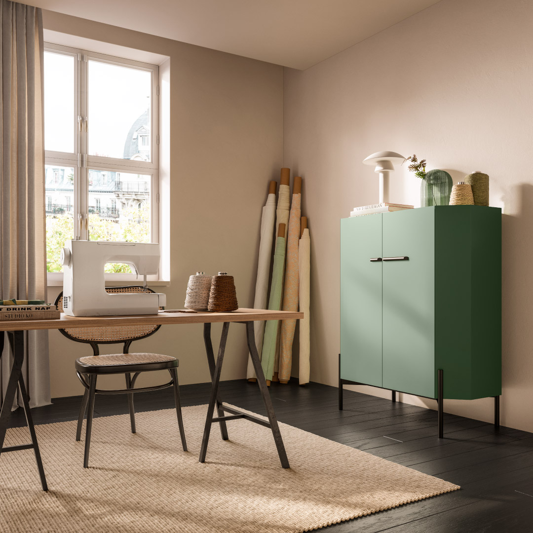 Credenza Square 100 in oliva pensarecasa