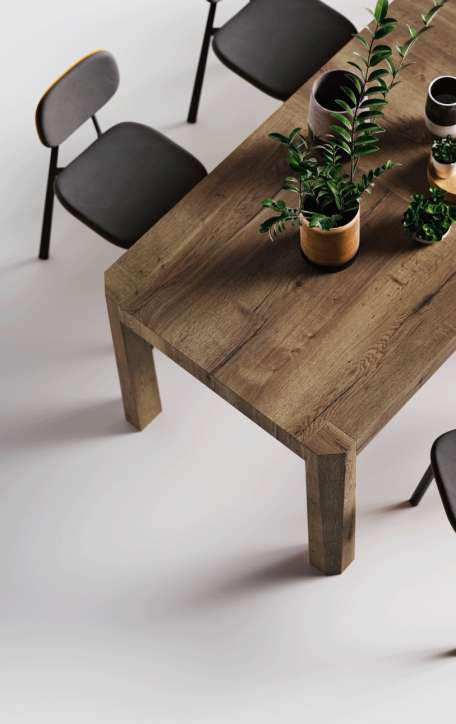 Particolare tavolo legno Pensarecasa