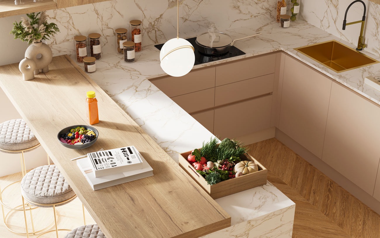 Top cucina in Dekton pensarecasa