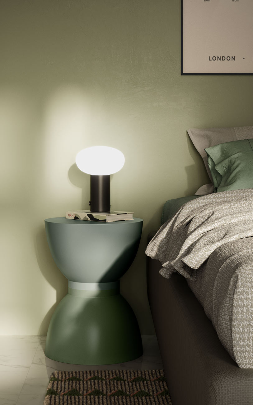 Camera da letto eclettica pensarecasa particolare comodino