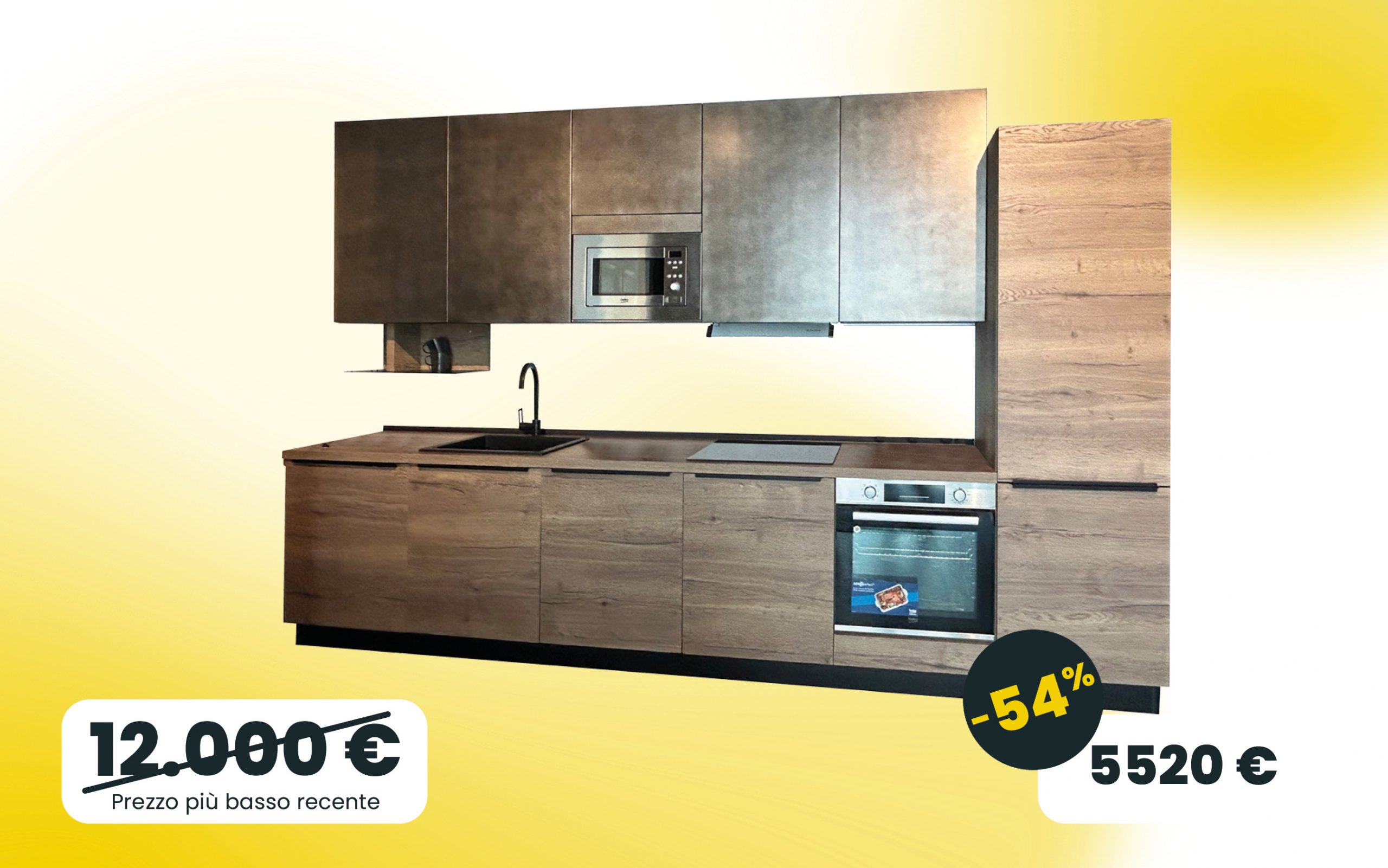 Cucina lineare in sconto -54% pensarecasa Vicenza