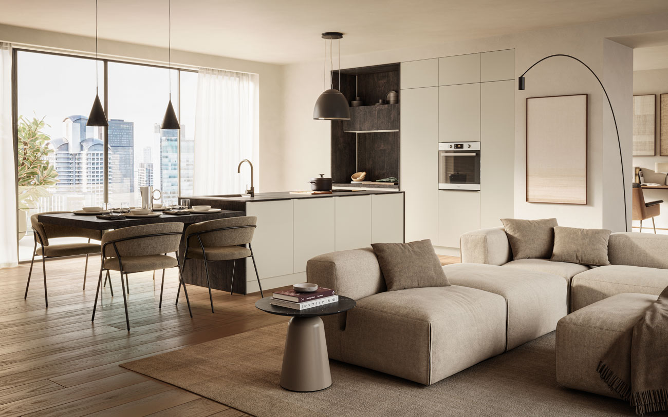 Cucina luxury con isola pensarecasa
