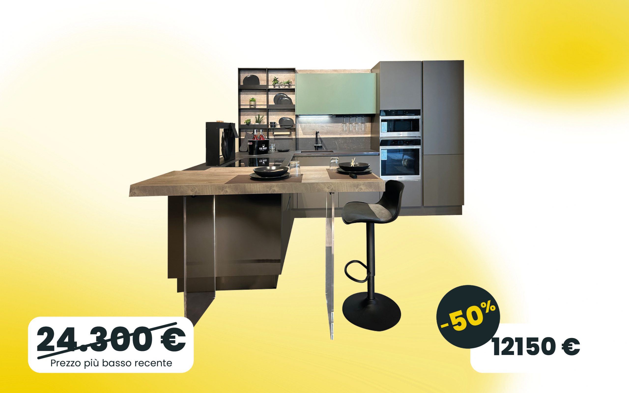 Cucina penisola in Sconto -50% pensarecasa Vicenza