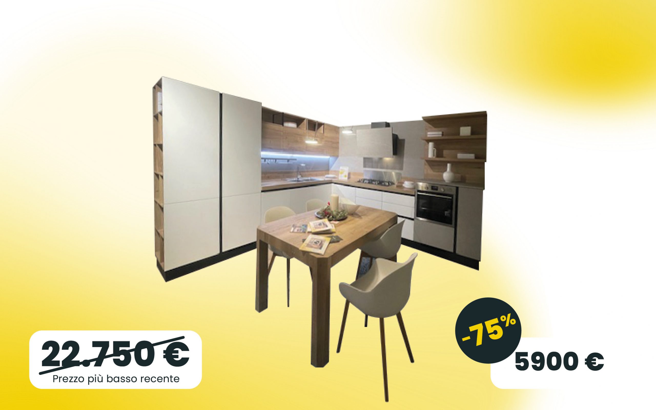 Cucina angolare completa in occasione Parma