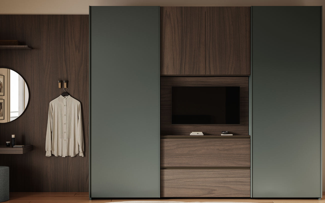 Immagine particolare Armadio con porta tv e angolo beauty Pensarecasa