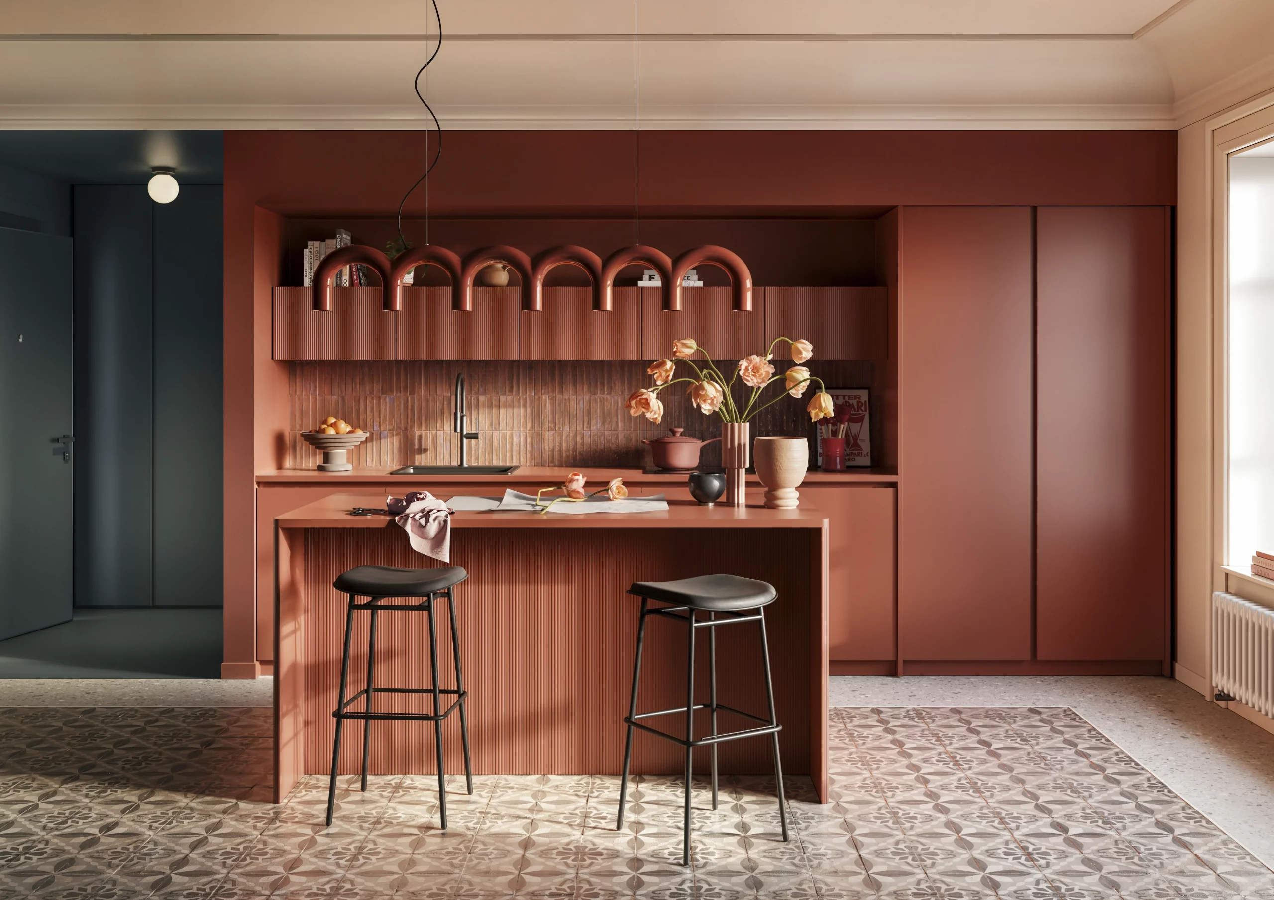 Cucina monocromatica