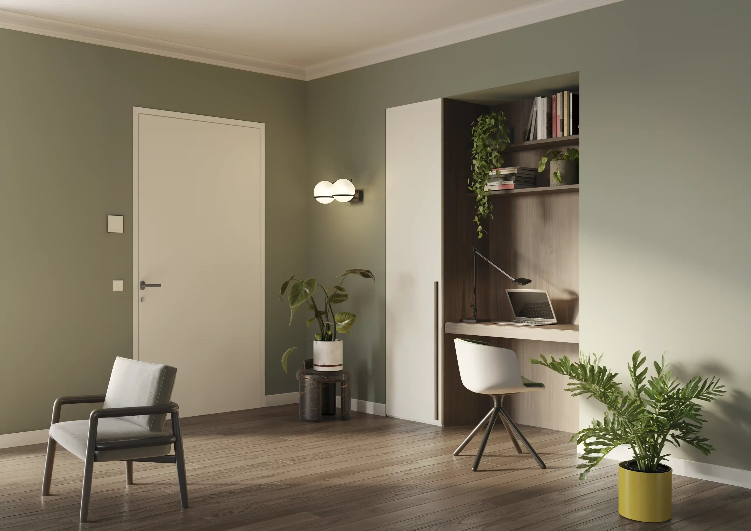 Angolo studio in ingresso